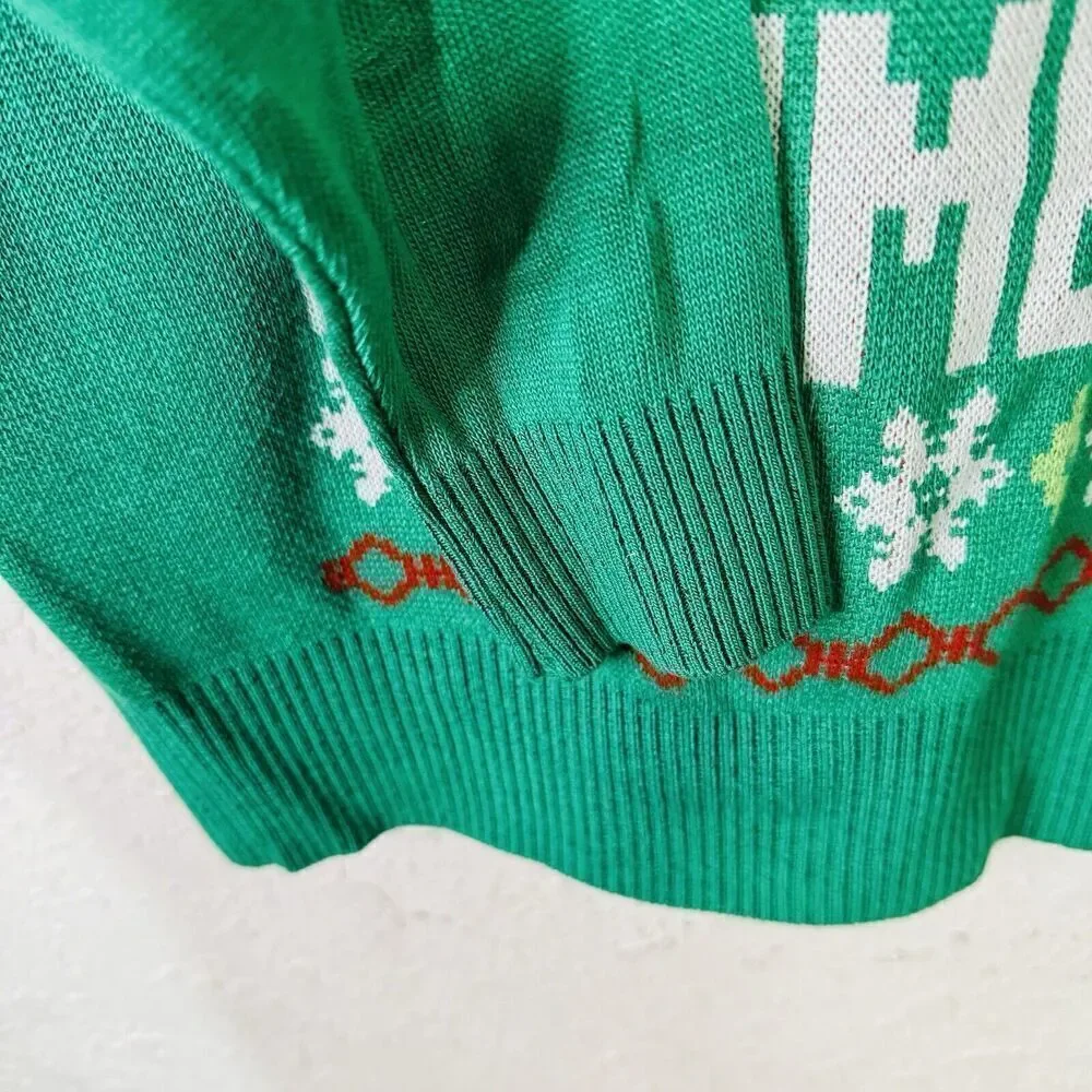 Gold Rush Ugly‎ Christmas Sweater - Holly Jolly Hammered - Green Size L